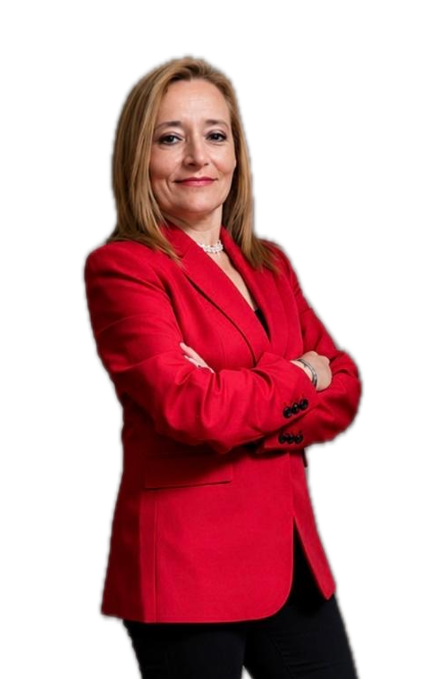 Amalia J. Alonso, psicóloga, con los brazos cruzados y una sonrisa tranquila